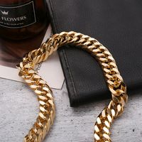 Punk Style Thick Chain Gold-plated Alloy Necklace Wholesale Nihaojewelry main image 3