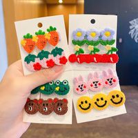 Cartoon Cute Embroidery Small Flower Children's Hairpin Wholesale Nihaojewelry main image 4