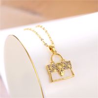 Handbag Copper Pendant Stainless Steel Chain Necklace Wholesale Nihaojewelry main image 5
