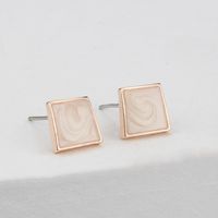 Retro Simple Korean Geometric Color Glossy Earrings Wholesale Nihaojewelry main image 5