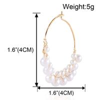 Ins Style Lady Fashion Geometric Alloy Inlaid Pearls No Inlaid Women's Earrings main image 6