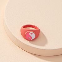 Korean Solid Color Tai Chi Alloy Ring Wholesale Nihaojewelry main image 4