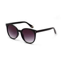 New Fashion Round Retro Sunglasses Transparent Frame Glasses sku image 3