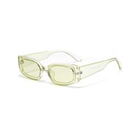 New Fashion Candy Color Square Sunglasses Color Transparent Glasses Wholesale sku image 1
