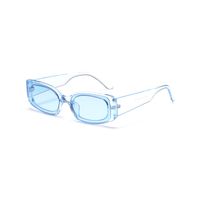 New Fashion Candy Color Square Sunglasses Color Transparent Glasses Wholesale sku image 2