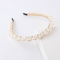 Korean Woven Pearl Thin Headband Wholesale Nihaojewelry main image 4
