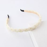 Korean Woven Pearl Thin Headband Wholesale Nihaojewelry main image 5