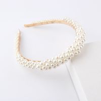 Korean Woven Pearl Thin Headband Wholesale Nihaojewelry main image 6