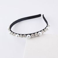 Korean Pearl Heart-shaped Rhinestone Headband Wholesale Nihaojewelry main image 6