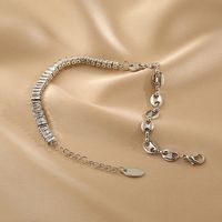 Fashion Metal Splicing Zircon Adjustable Bracelet Wholesale Jewelry Nihaojewelry main image 5