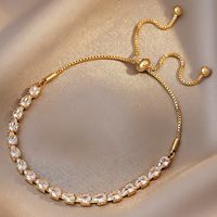 Fashion Zircon Geometric Adjustable Bracelet Wholesale Jewelry Nihaojewelry main image 2