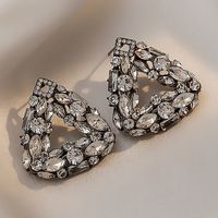 Fashion Geometric Rhinestone Artificial Gemstones Earrings main image 1