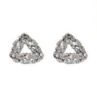 Fashion Geometric Rhinestone Artificial Gemstones Earrings main image 6