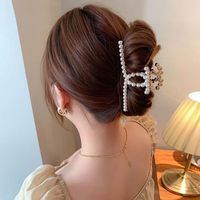 Korean New Style Pearl Large Catch Clip Wholesale Nihaojewelry main image 2