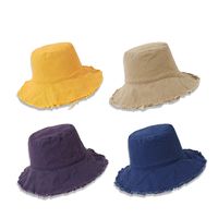 Casual Solid Color Wide-brimmed Basin Hats Wholesale Nihaojewelry main image 5