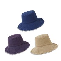 Casual Solid Color Wide-brimmed Basin Hats Wholesale Nihaojewelry main image 4