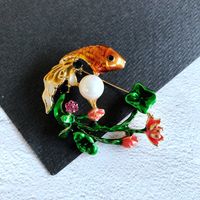 Vintage Animals Plants Flowers Series Colored Enamel Glaze Brooch Accessories Wholesale Nihaojewelry main image 6