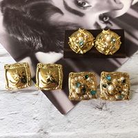 Boucles D&#39;oreilles En Diamant Perle Géométrique Rétro En Gros Nihaojewelry main image 1