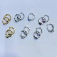 Korean Heart Zircon Copper Ear Clip Wholesale Nihaojewelry main image 3
