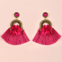 Boucles D&#39;oreilles Longues Pompon Géométrique Fleur Ethnique En Gros Nihaojewelry sku image 2