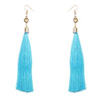 Retro Diamond Multicolor Long Tassel Earrings Wholesale Nihaojewelry sku image 8