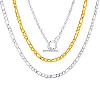 بسيطة سميكة سلسلة Ot مشبك متعددة طبقة قلادة الجملة Nihaojewelry sku image 1