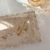 Fashion Retro Letter Tassel Bag Shaped Earrings Wholesale Nihaojewelry sku image 1