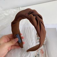 Korean Fabric Wide-brimmed Knotted Headband Wholesale Nihaojewelry sku image 3