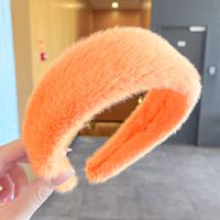 Simple Candy-colored Plush Wide Hair Band Wholesale Nihaojewelry sku image 19