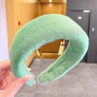 Simple Candy-colored Plush Wide Hair Band Wholesale Nihaojewelry sku image 21