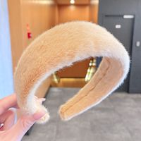 Simple Candy-colored Plush Wide Hair Band Wholesale Nihaojewelry sku image 24
