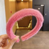 Simple Candy-colored Plush Wide Hair Band Wholesale Nihaojewelry sku image 8