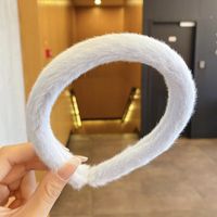 Simple Candy-colored Plush Wide Hair Band Wholesale Nihaojewelry sku image 6