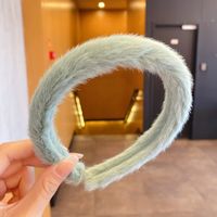 Simple Candy-colored Plush Wide Hair Band Wholesale Nihaojewelry sku image 12