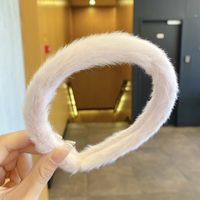 Simple Candy-colored Plush Wide Hair Band Wholesale Nihaojewelry sku image 7