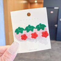 Cartoon Cute Embroidery Small Flower Children's Hairpin Wholesale Nihaojewelry sku image 3