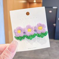 Cartoon Cute Embroidery Small Flower Children's Hairpin Wholesale Nihaojewelry sku image 10