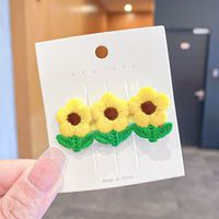 Cartoon Cute Embroidery Small Flower Children's Hairpin Wholesale Nihaojewelry sku image 11