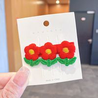 Cartoon Cute Embroidery Small Flower Children's Hairpin Wholesale Nihaojewelry sku image 12