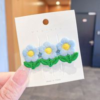 Cartoon Cute Embroidery Small Flower Children's Hairpin Wholesale Nihaojewelry sku image 14