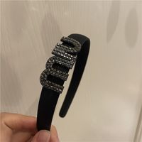 Fashion Diamond Letters Wide-brimmed Headband Wholesale Nihaojewelry sku image 2