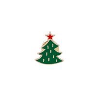 Christmas Series Santa Claus Wreath Tree Socks Dripping Brooch Wholesale Nihaojewelry sku image 4