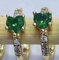Korean Heart Zircon Copper Ear Clip Wholesale Nihaojewelry sku image 2