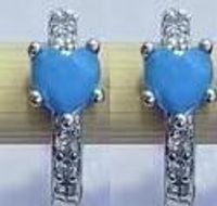 Korean Heart Zircon Copper Ear Clip Wholesale Nihaojewelry sku image 4