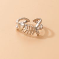 Retro Fish Bone Geometric Ring Wholesale Nihaojewelry main image 2
