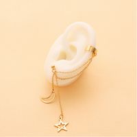 New  Fashion Earrings  Creative Retro Simple Wild Alloy Silver Metal Ear Clips Nihaojewelry Wholesale sku image 7