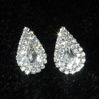 Fashion Rhinestone Drop Stud Earrings Wholesale Nihaojewelry main image 3