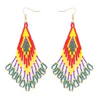 Colorful Rice Beads Tassels Earrings Wholesale Jewelry Nihaojewelry main image 6