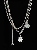 Mehrschichtige Bärenanhänger Quaste Halskette Großhandel Nihaojewelry sku image 1