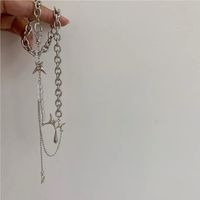 Diamond Star Water Drop Pendant Multilayer Necklace Wholesale Nihaojewelry main image 5